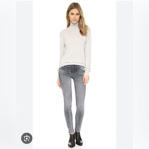 MOTHER Women's Charcoal Skinny Jeans